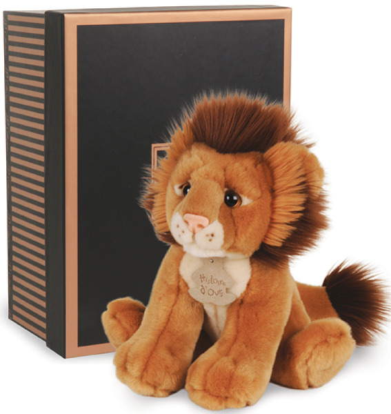 Histoire d Ours Peluche Lion Les Authentiques - 20 cm